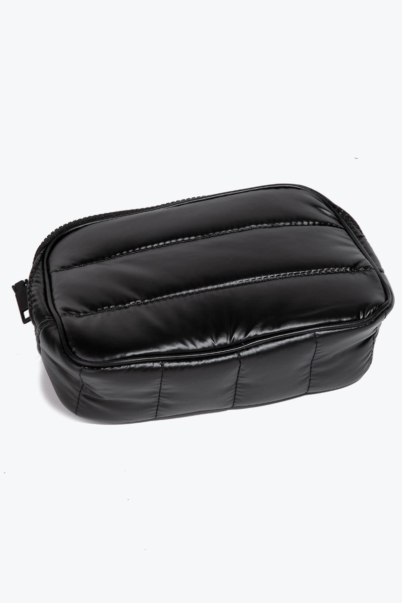 Fame Quilted Nylon Crossbody Bag